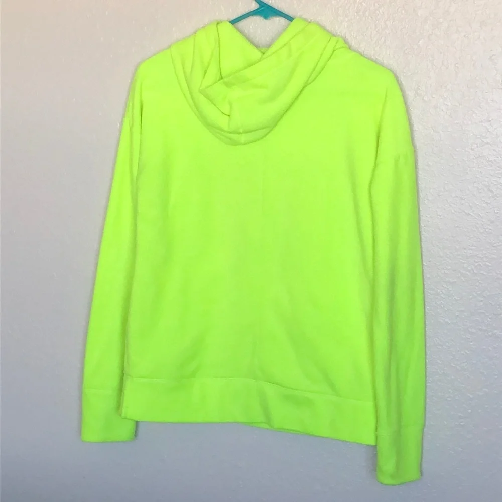 Justice Neon yellow‎ Hooded Pullover Sweatshirt Size 14